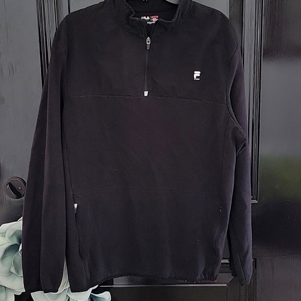 Fila Sport , Men's Size XXL, black quarterzip
